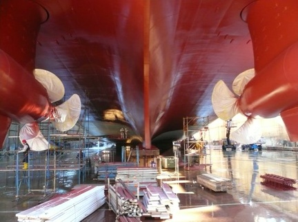 0190-MV Eurodam in drydock