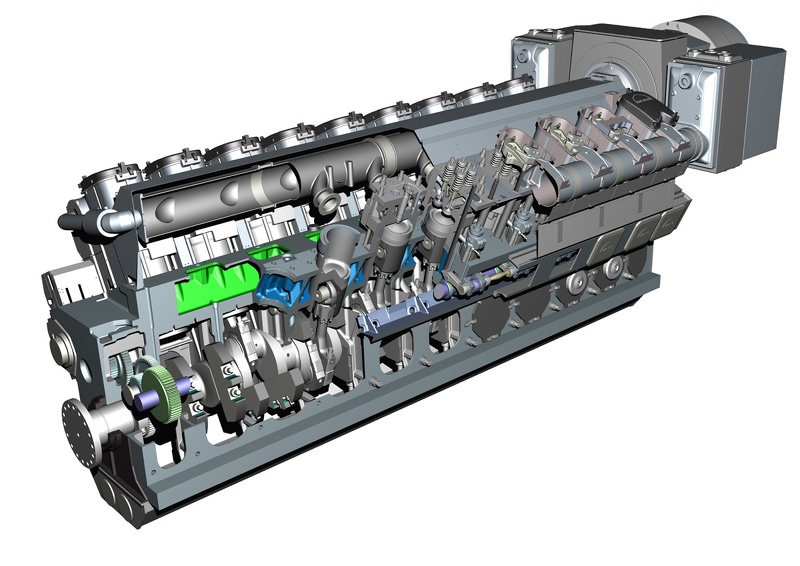cut.MAN 48-60 Engine