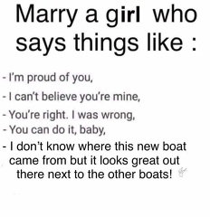 Marry a girl