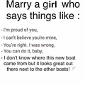 Marry a girl