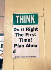 plan ahead