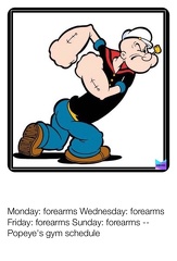 popeye gym schedule