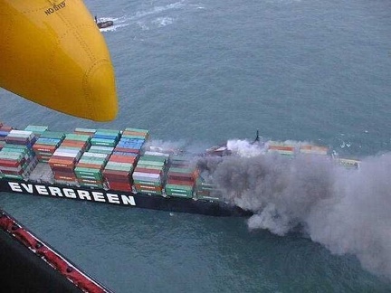 1135.boxship on fire