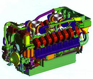 coloured engine